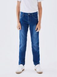NAME IT Jeansy 13209038 Niebieski Slim Fit. Niebieskie jeansy chłopięce Name it, z bawełny. Za 119.99 zł.