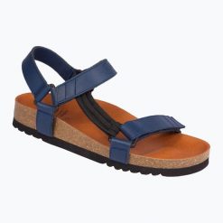 Sandały Scholl Heaven Ad Med. Niebieskie sandały damskie Scholl, bez wzorów, bez obcasa, bez zapięcia. Za 249.99 zł.