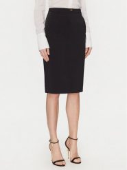 Elisabetta Franchi Spódnica ołówkowa GO-099-51E2-V260 Czarny Regular Fit. Czarne spódnice damskie Elisabetta Franchi, bez wzorów, z syntetyku. Za 629.99 zł.