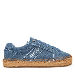 Espadryle REPLAY. Niebieskie espadryle damskie Replay, bez wzorów, bez obcasa. Za 309.99 zł.