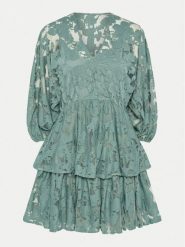 YAS Sukienka koktajlowa Miri 26036644 Zielony Regular Fit. Zielone sukienki damskie YAS, bez wzorów, z syntetyku, wizytowe, bez ramiączek. Za 259.99 zł.