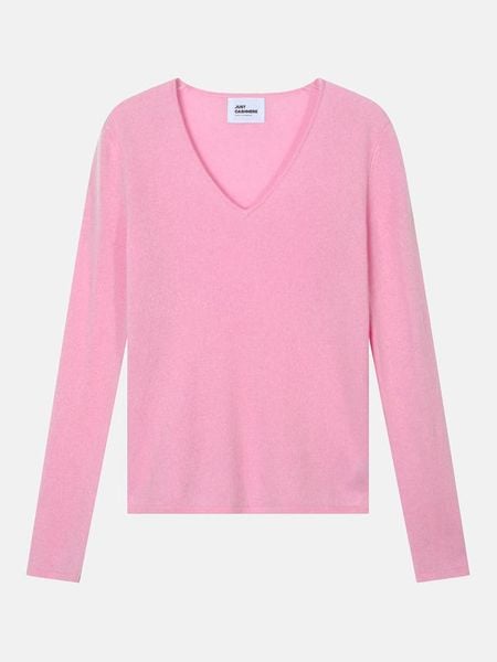 Just Cashmere Kaszmirowy sweter "Joan" w kolorze jasnoróżowym rozmiar: M. Różowe swetry klasyczne damskie Just Cashmere, m, z kaszmiru, bez kołnierzyka. Za 372.47 zł.