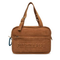 Torebka Patrizia Pepe. Brązowe torebki klasyczne damskie Patrizia Pepe, bez dodatków. Za 919.99 zł.