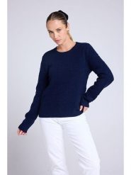Maison Héritage Cashmere Kaszmirowy sweter w kolorze granatowym rozmiar: M. Niebieskie swetry klasyczne damskie Maison Héritage Cashmere, m, z kaszmiru, bez kołnierzyka. Za 569.68 zł.