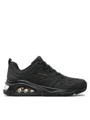 Skechers Sneakersy 177390/BBK Czarny. Czarne obuwie sportowe damskie Skechers, ze skóry, bez zapięcia. Za 239.99 zł.