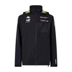 Kurtka wodoodporna Kappa Adverzipo Peugeot Sport. Czarne kurtki sportowe damskie Kappa, m, bez wzorów, z materiału, bez kaptura. Za 536.95 zł.