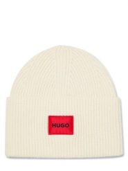 HUGO Czapka - Saffa Kobiety biały, ONE SIZE. Białe czapki damskie Hugo, bez wzorów, z wełny. Za 309.95 zł.