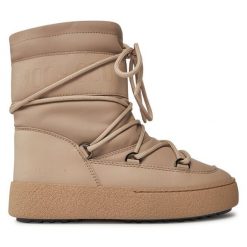 Śniegowce Moon Boot. Brązowe śniegowce damskie Moon Boot. Za 1,329.00 zł.