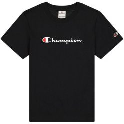 Koszulka damska Champion SS Tee 117534. Czarne koszulki sportowe damskie Champion, xs, bez wzorów, z bawełny, bez ramiączek. Za 135.82 zł.