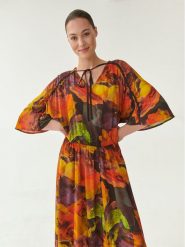 Tatuum Sukienka codzienna Pezani T2217.194B Kolorowy Regular Fit. Sukienki damskie TATUUM, bez wzorów, z wiskozy, bez ramiączek. Za 189.99 zł.