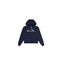 Bluza sportowa damska Champion Hooded. Niebieskie bluzy damskie Champion, xs, bez wzorów, z kapturem. Za 283.45 zł.