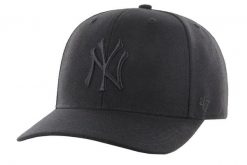 Czapka typu snapback New York Yankees 47Brand MLB Cold Zone MVP. Czarne czapki damskie 47 Brand, bez wzorów, z materiału. Za 109.99 zł.