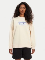 Roxy Bluza ERJFT04941 Beżowy Regular Fit. Brązowe bluzy damskie Roxy, xs, bez wzorów, z bawełny, bez kaptura. Za 159.99 zł.