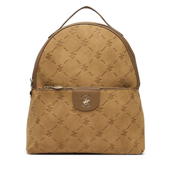 Plecak Beverly Hills Polo Club. Brązowe plecaki Beverly Hills Polo Club, bez wzorów. Za 229.99 zł.