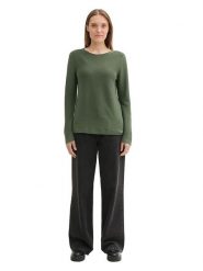 Tom Tailor Sweter w kolorze khaki rozmiar: XS. Brązowe swetry klasyczne damskie Tom Tailor, xs, z bawełny, bez kołnierzyka. Za 57.06 zł.