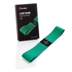Opaski z pętelką Fortis Premium z torbą i instrukcjami ćwiczeń. Czarne torby sportowe VIA FORTIS, bez wzorów. Za 79.90 zł.