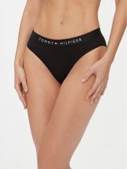 Tommy Hilfiger Figi klasyczne UW0UW04145 Czarny. Czarne figi Tommy Hilfiger, bez wzorów, z bawełny. Za 79.99 zł.