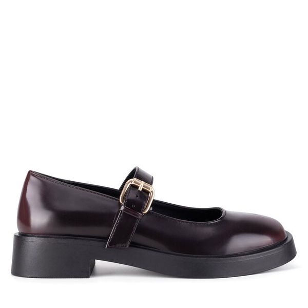 Półbuty JENNY. Czerwone półbuty damskie Jenny, bez wzorów, bez obcasa, na płaskiej podeszwie, bez zapięcia. Za 149.99 zł.