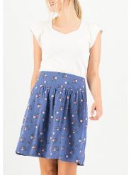 Blutsgeschwister Spódnica w kolorze niebiesko-jasnoróżowym rozmiar: XL. Niebieskie spódnice damskie Blutsgeschwister, na imprezę, s, bez wzorów, z wiskozy, klasyczne, mini. Za 122.96 zł.