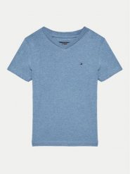 Tommy Hilfiger T-Shirt KB0KB04142 S Błękitny Regular Fit. Niebieskie t-shirty i koszulki chłopięce Tommy Hilfiger, bez wzorów, z bawełny, bez kołnierzyka, bez ramiączek. Za 59.99 zł.
