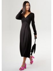 Aniston Sukienka w kolorze czarnym rozmiar: 44. Czarne sukienki damskie Aniston, bez wzorów, bez ramiączek. Za 87.19 zł.