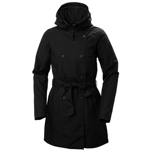 Płaszcz ocieplany dla kobiet Helly Hansen Welsey II. Czarne płaszcze damskie Helly Hansen, m, bez wzorów, z materiału, bez kaptura. Za 944.00 zł.