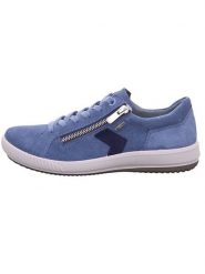 Legero Skórzane sneakersy "Tanaro 5.0" w kolorze niebieskim rozmiar: 37. Niebieskie obuwie sportowe damskie Legero, z gore-texu, bez zapięcia, wspinaczkowe. Za 193.70 zł.