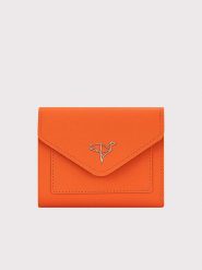 Lucky Bees Portfel "Columbia" w kolorze pomarańczowym - 12 x 10 x 3 cm rozmiar: onesize. Pomarańczowe portfele damskie Lucky Bees, bez wzorów, z materiału. Za 43.99 zł.