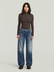 G-Star Dżinsy - Loose fit - w kolorze niebieskim rozmiar: W33/L30. Niebieskie jeansy damskie G-Star, z podwyższonym stanem. Za 219.95 zł.