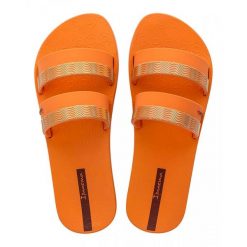 Klapki Ipanema Mesh Slide Fem Damskie. Brązowe klapki damskie Ipanema, bez wzorów, z materiału, bez obcasa, bez zapięcia. Za 171.99 zł.