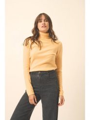 Just Cashmere Kaszmirowy golf "Ava" w kolorze żółtym rozmiar: L. Żółte golfy damskie Just Cashmere, l, bez wzorów, z kaszmiru, bez ramiączek. Za 285.49 zł.