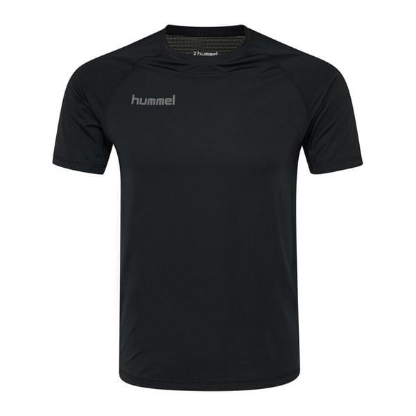 Koszulka termoaktywna dla dorosłych Hummel First Performance Jersey S/S. Czarne koszulki damskie Hummel, s, bez wzorów, z jersey, bez kołnierzyka, bez ramiączek. Za 70.00 zł.