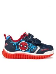 Geox Sneakersy B Lightyloo Boy B655ZC 0BC14 CF44D D Granatowy. Niebieskie buty sportowe chłopięce Geox, ze skóry, bez zapięcia. Za 279.99 zł.