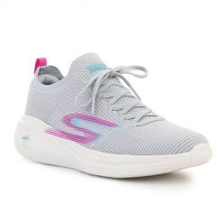 Buty do chodzenia damskie Skechers GO Run Fast Brisk Day. Szare obuwie sportowe damskie Skechers, z materiału, bez zapięcia, trekkingowe. Za 357.00 zł.