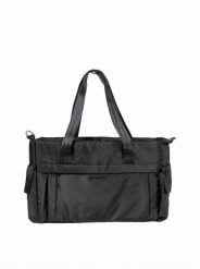 Damska torebka crossbody z przegrodą na laptopa 13'' – czarna 16L Meatfly. Czarne torby na laptopa Meatfly, bez wzorów, z materiału. Za 237.99 zł.
