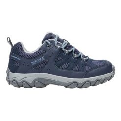 Damskie buty do chodzenia Edgepoint IV Low. Niebieskie obuwie trekkingowe damskie Regatta, z materiału, bez zapięcia. Za 309.00 zł.