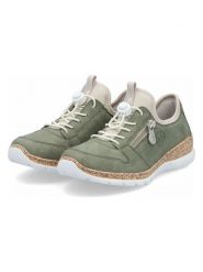 Rieker Sneakersy w kolorze zielonym rozmiar: 42. Zielone obuwie sportowe damskie Rieker, bez zapięcia. Za 181.76 zł.