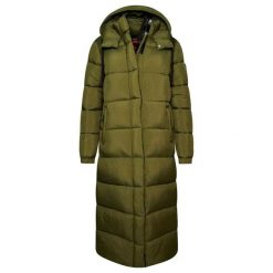 Damska długa kurtka Superdry Ripstop. Zielone kurtki damskie Superdry, l, z aplikacjami, z nylonu, bez kaptura. Za 607.75 zł.