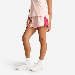Spodenki fitness damskie Domyos. Niebieskie spodenki sportowe damskie DOMYOS, na lato, xs, bez wzorów, z materiału, na fitness i siłownię. Za 34.99 zł.