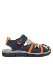 Primigi Sandały 7895400 D Granatowy. Niebieskie sandały chłopięce Primigi, ze skóry, bez zapięcia. Za 209.99 zł.
