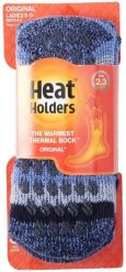 Skarpetki damskie Heat Holders Petunia niebieskie - 37-42. Niebieskie skarpetki damskie HEAT HOLDERS, bez wzorów, z dzianiny. Za 131.99 zł.