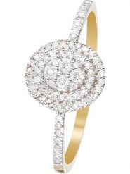 CARATELLI Złoty pierścionek "Beauty Queen" z diamentami rozmiar: 56. Żółte pierścionki damskie CARATELLI, z diamentem, złote. Za 1,633.95 zł.