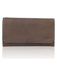 SPARWELL Skórzany portfel w kolorze brązowym - 19 x 11 x 2,5 cm rozmiar: onesize. Brązowe portfele damskie SPARWELL, bez wzorów, z materiału. Za 73.99 zł.