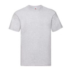 Koszulka Unisex Dla Dorosłych Original Heather. Szare bluzki damskie Fruit of the Loom, xl, bez wzorów, bez kołnierzyka, bez ramiączek. Za 45.99 zł.