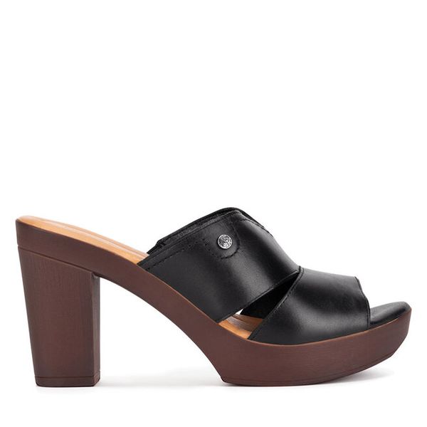 Klapki Lasocki. Czarne klapki damskie Lasocki, bez wzorów, bez obcasa, bez zapięcia. Za 169.99 zł.