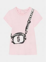 Marc Jacobs Sukienka codzienna W60145 M Różowy Regular Fit. Czerwone sukienki dziewczęce Marc Jacobs, bez wzorów, z bawełny, bez ramiączek, proste. Za 319.99 zł.