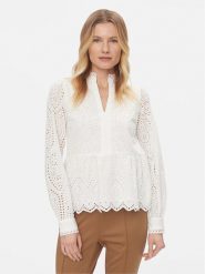 YAS Bluzka Holi 26026822 Biały Regular Fit. Białe bluzki damskie YAS, l, bez wzorów, z bawełny, bez kołnierzyka, bez ramiączek. Za 179.99 zł.