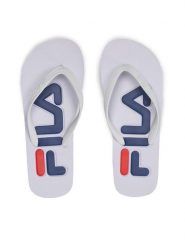 Fila Japonki Troy Slipper Wmn FFW0005.10004 Biały. Białe klapki damskie Fila, bez wzorów, z tworzywa sztucznego, bez obcasa, bez zapięcia. Za 39.99 zł.