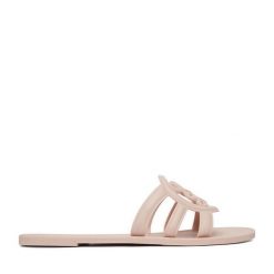 Klapki Nine West. Białe klapki damskie Nine West, bez wzorów, bez obcasa, bez zapięcia. Za 89.99 zł.