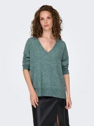 JDY Sweter w kolorze zielonym rozmiar: XS. Zielone swetry klasyczne damskie JDY, xs, ze splotem, bez kołnierzyka. Za 39.49 zł.